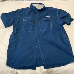 XXL Columbia PFG omni shade, navy shirt